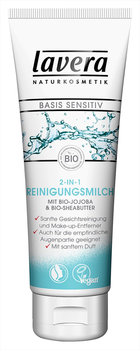 LAVERA 2-in-1-Reinigungsmilch Basis Sensitiv