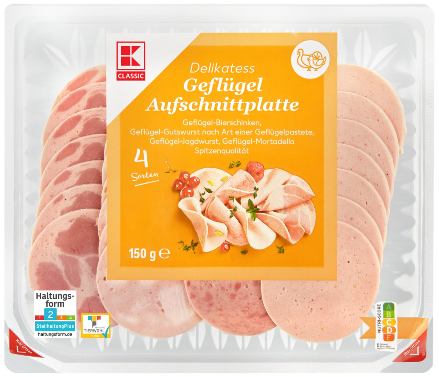 K-CLASSIC Geflügel-Aufschnittplatte