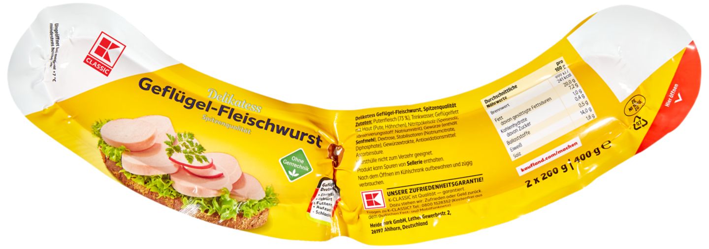 K-CLASSIC Geflügel-Fleischwurst