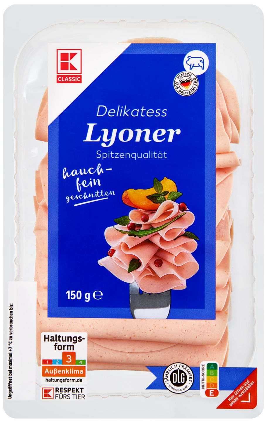 K-CLASSIC Lyoner, Bierwurst oder Bierschinken