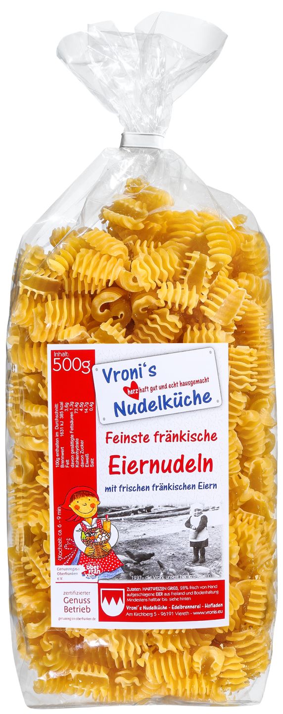 VRONI'S NUDELKÜCHE Feinste fränk. Eiernudeln