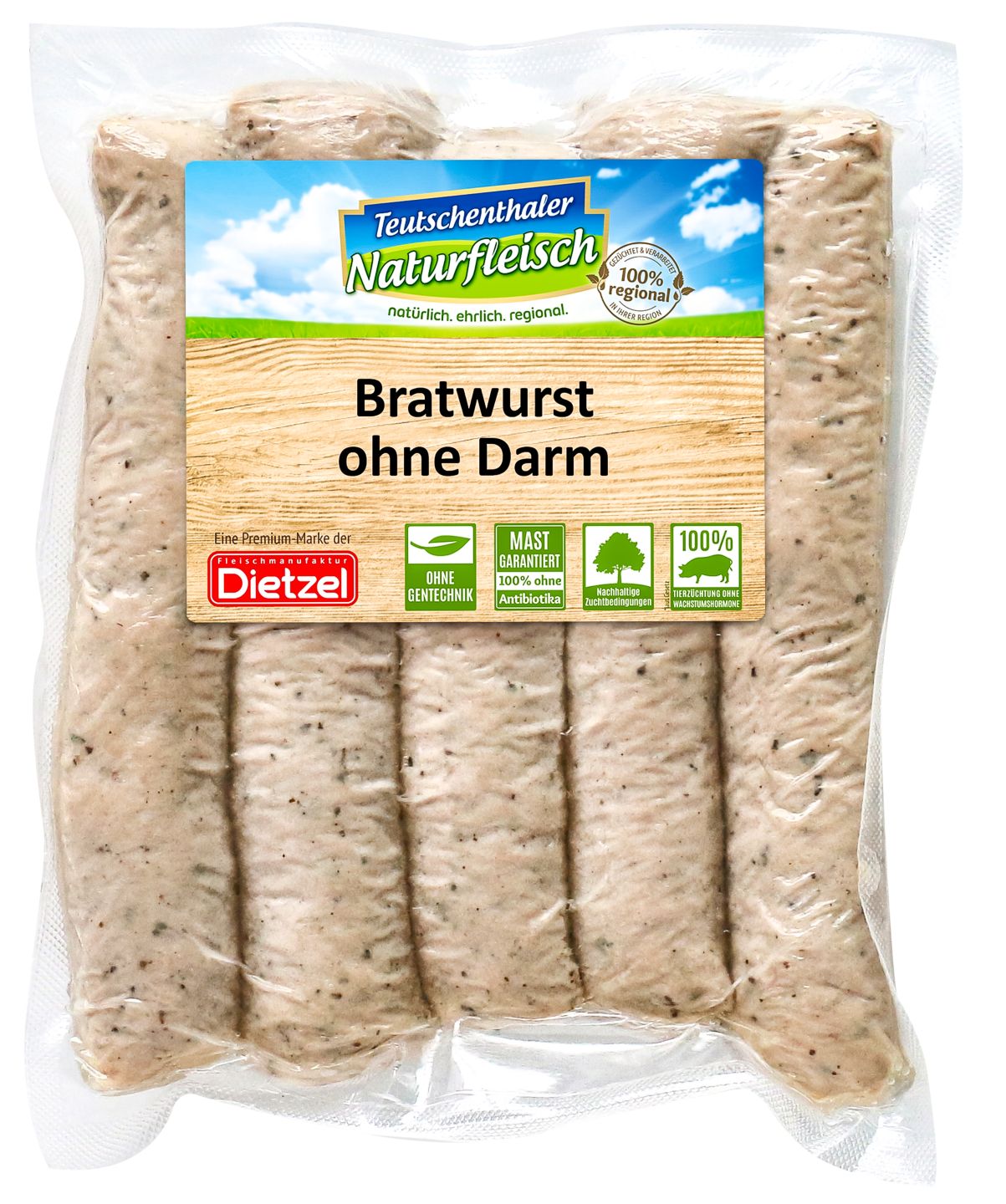 TEUTSCHENTHALER NATURFLEISCH Bratwurst ohne Darm