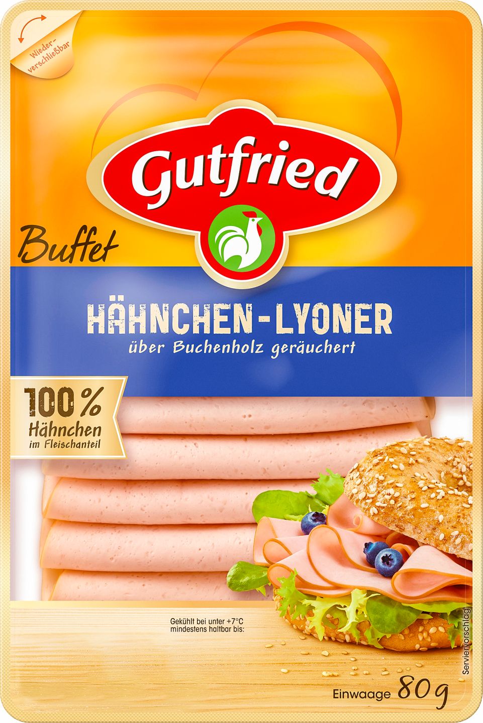 GUTFRIED Hähnchen-Lyoner oder Geflügel-Bierschinken