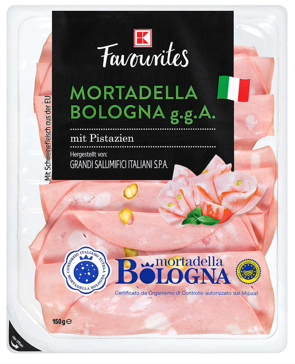 Abbildung des Angebots K-FAVOURITES Mortadella Bologna g. g. A. 