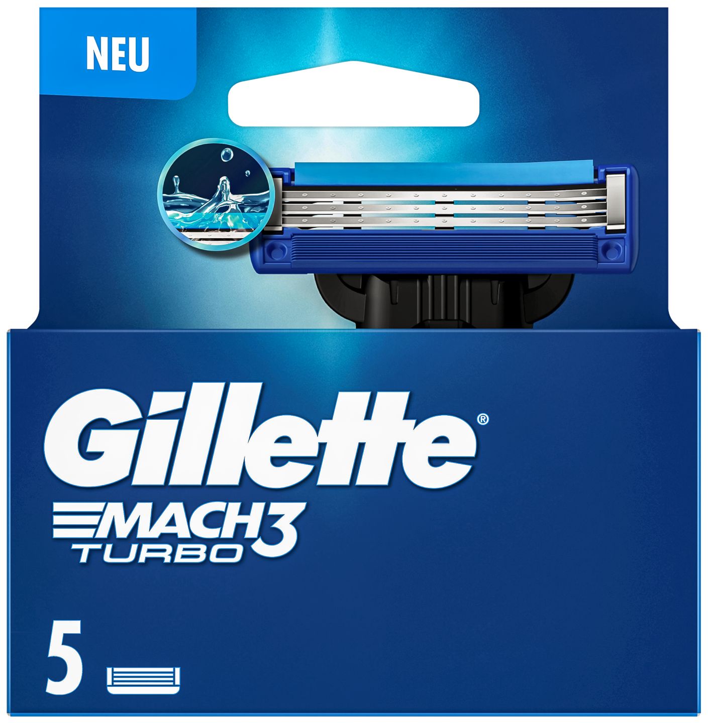 GILLETTE Rasierklingen Mach3 Turbo