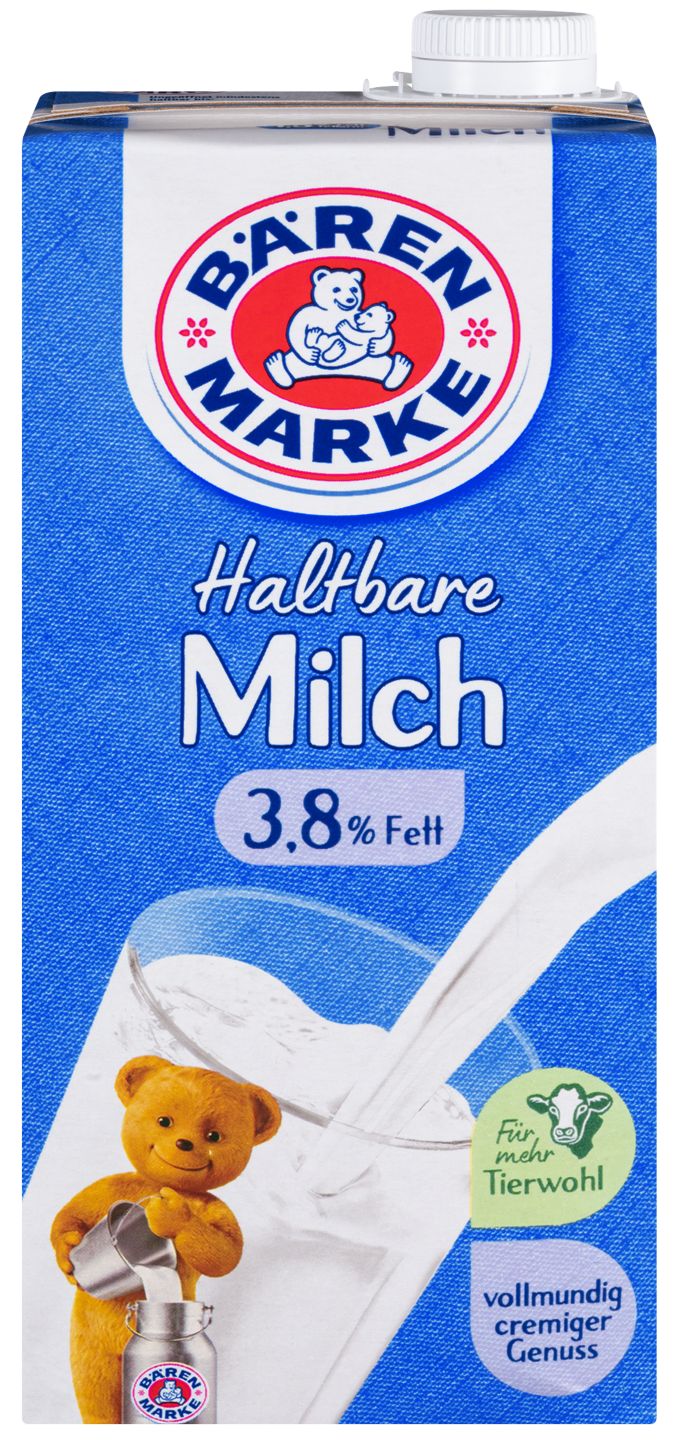 BÄRENMARKE Haltbare Milch, 3,8 % Fett