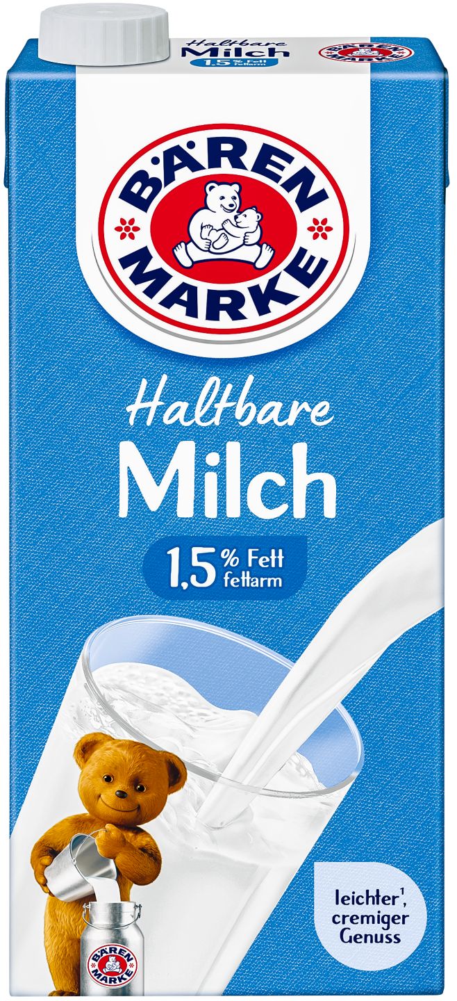 BÄRENMARKE Haltbare Milch, 1,5 % Fett