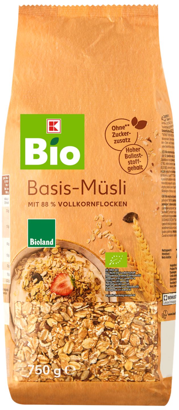K-BIO Bioland Basis-Müsli