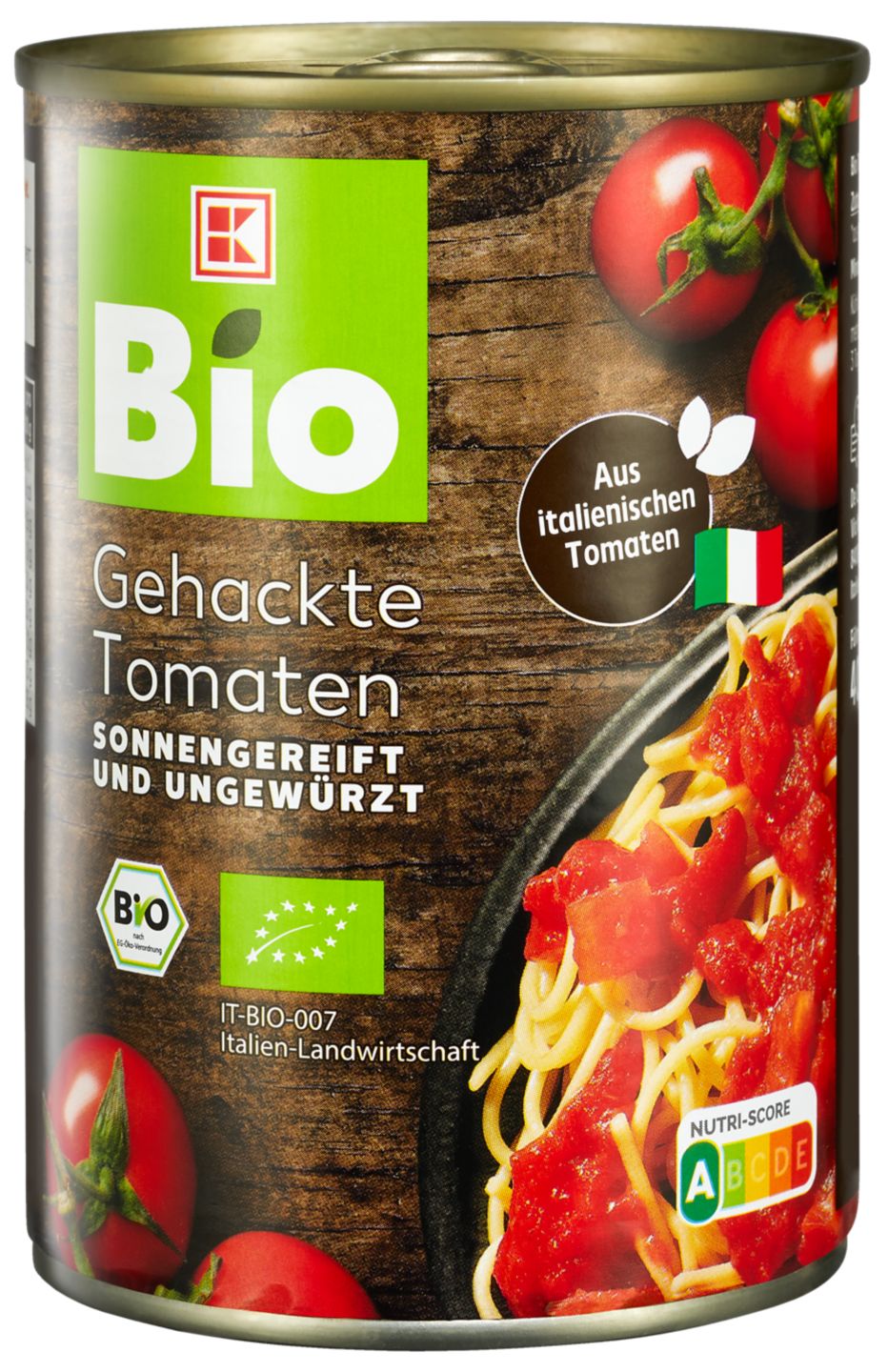 K-BIO Gehackte Bio-Tomaten