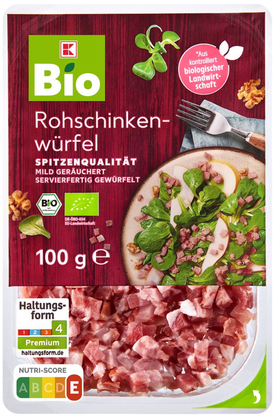 K-CLASSIC Bio-Rohschinken-Würfel