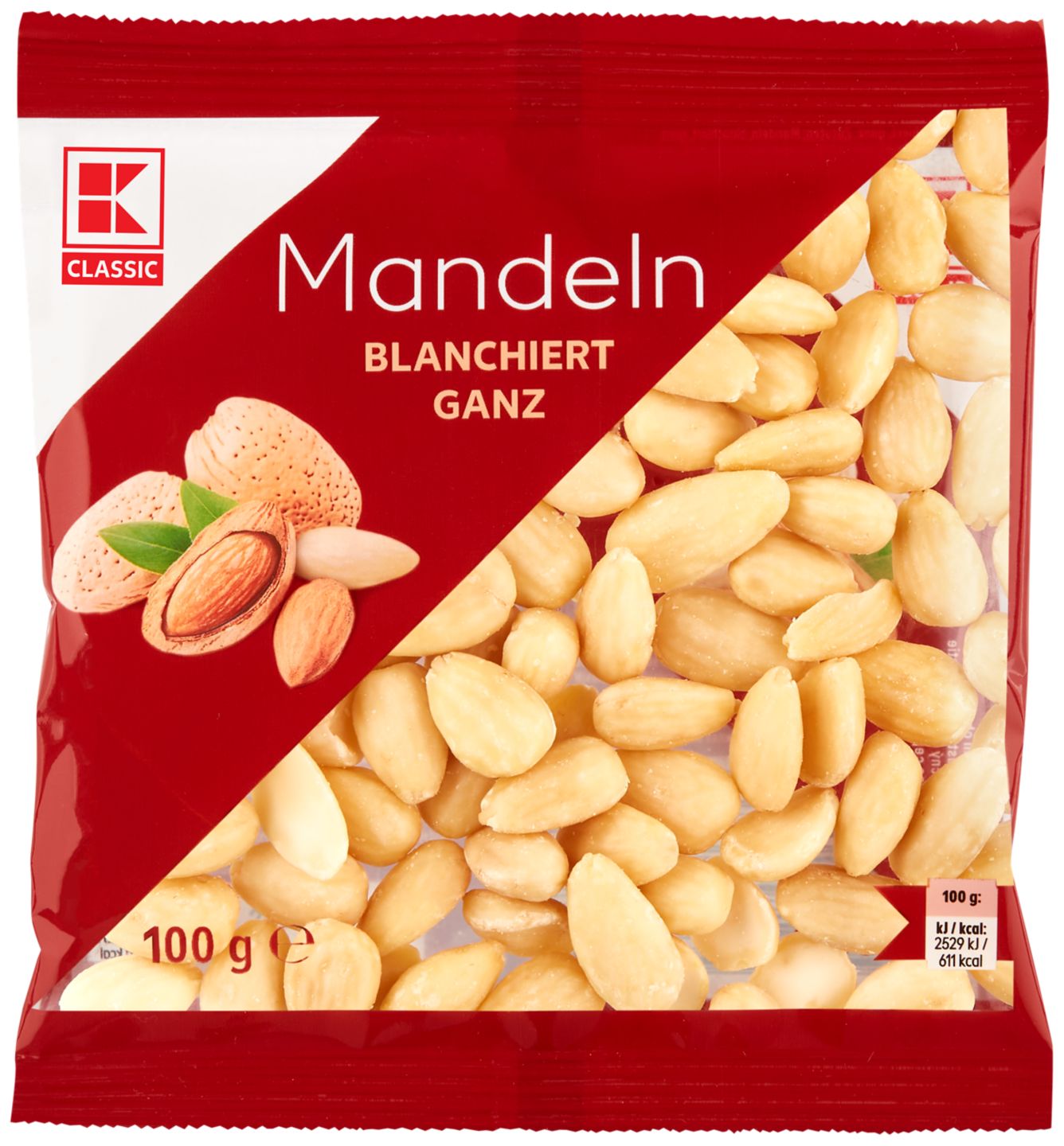 K-CLASSIC Blanchierte Mandeln, versch. Sorten
