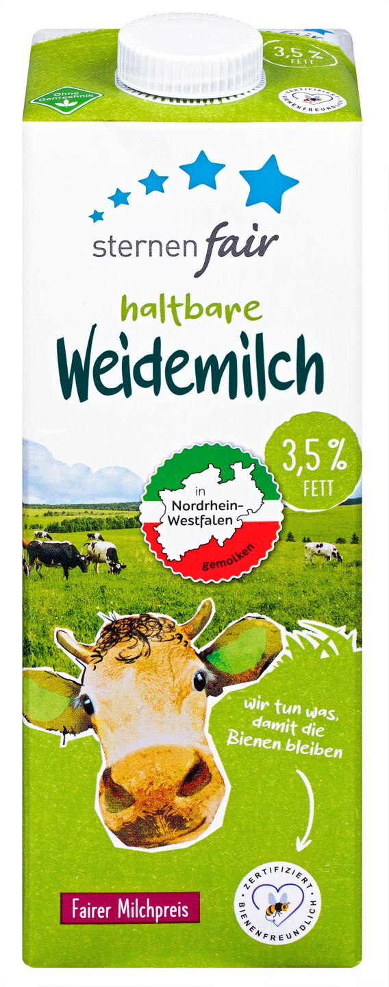 STERNENFAIR H-Weidemilch, 3,5 % Fett