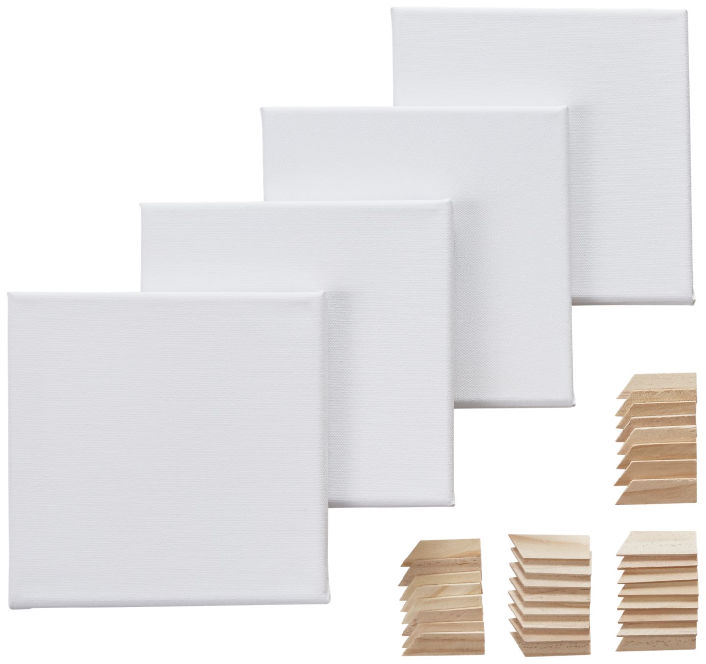 TALENTUS® Canvas-Leinwände je ca. 20 x 20 cm