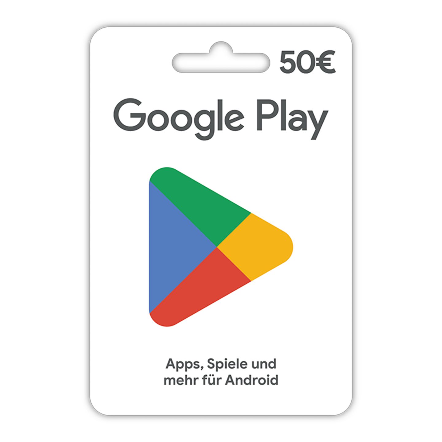 GOOGLE PLAY Gutscheinkarte 50 Euro