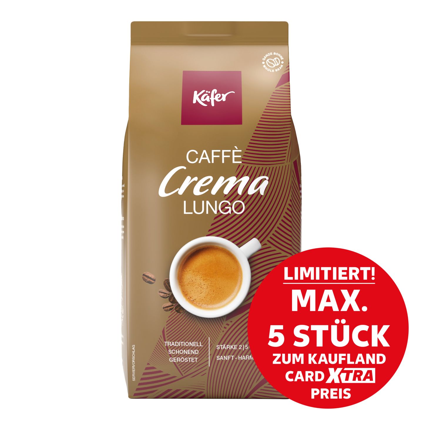 KÄFER Caffè Crema Lungo oder Espresso Forte