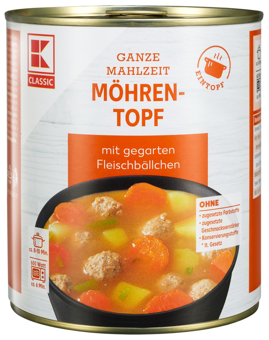K-CLASSIC Möhrentopf Ganze Mahlzeit