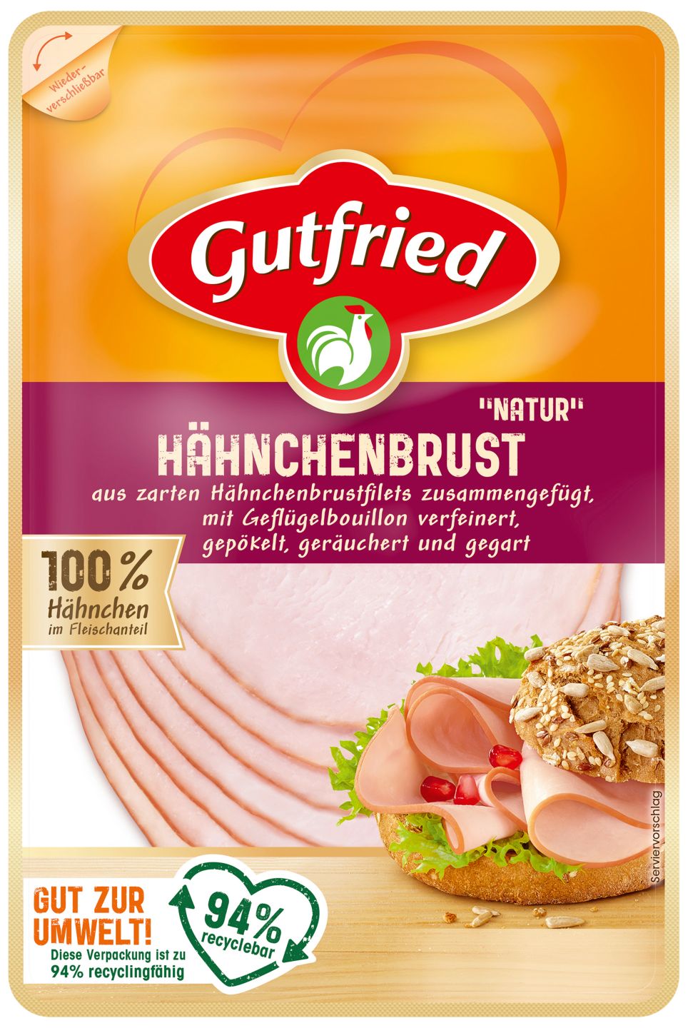 GUTFRIED Hähnchen- oder Putenbrust