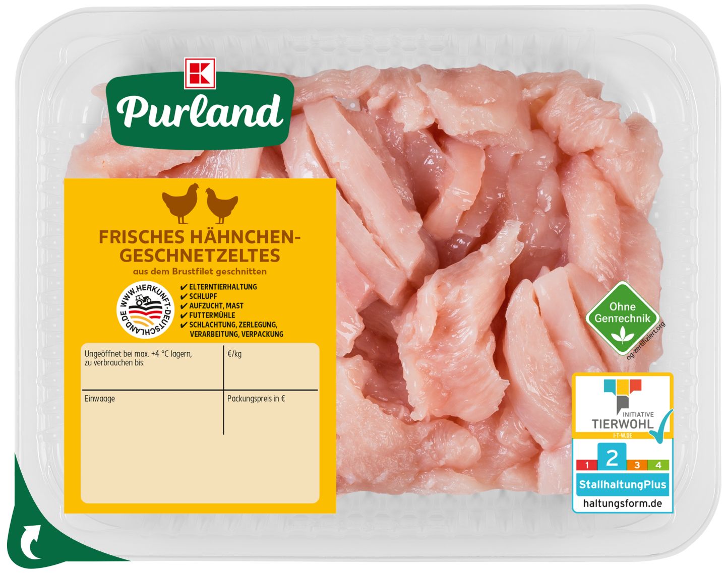 K-PURLAND Hähnchen-Geschnetzeltes