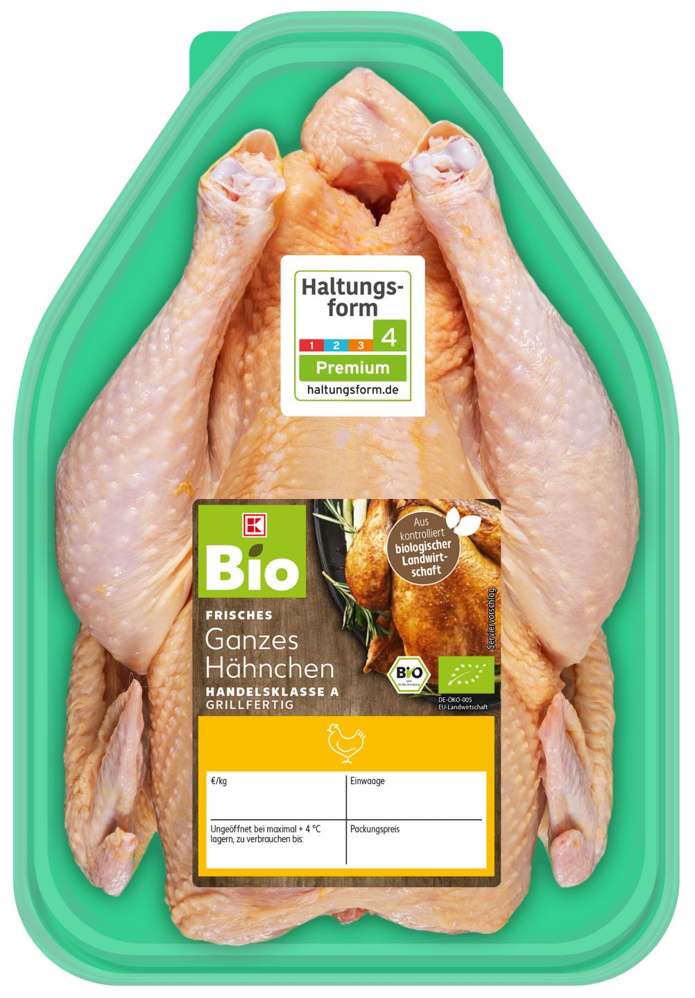 K-BIO Ganzes Bio-Hähnchen