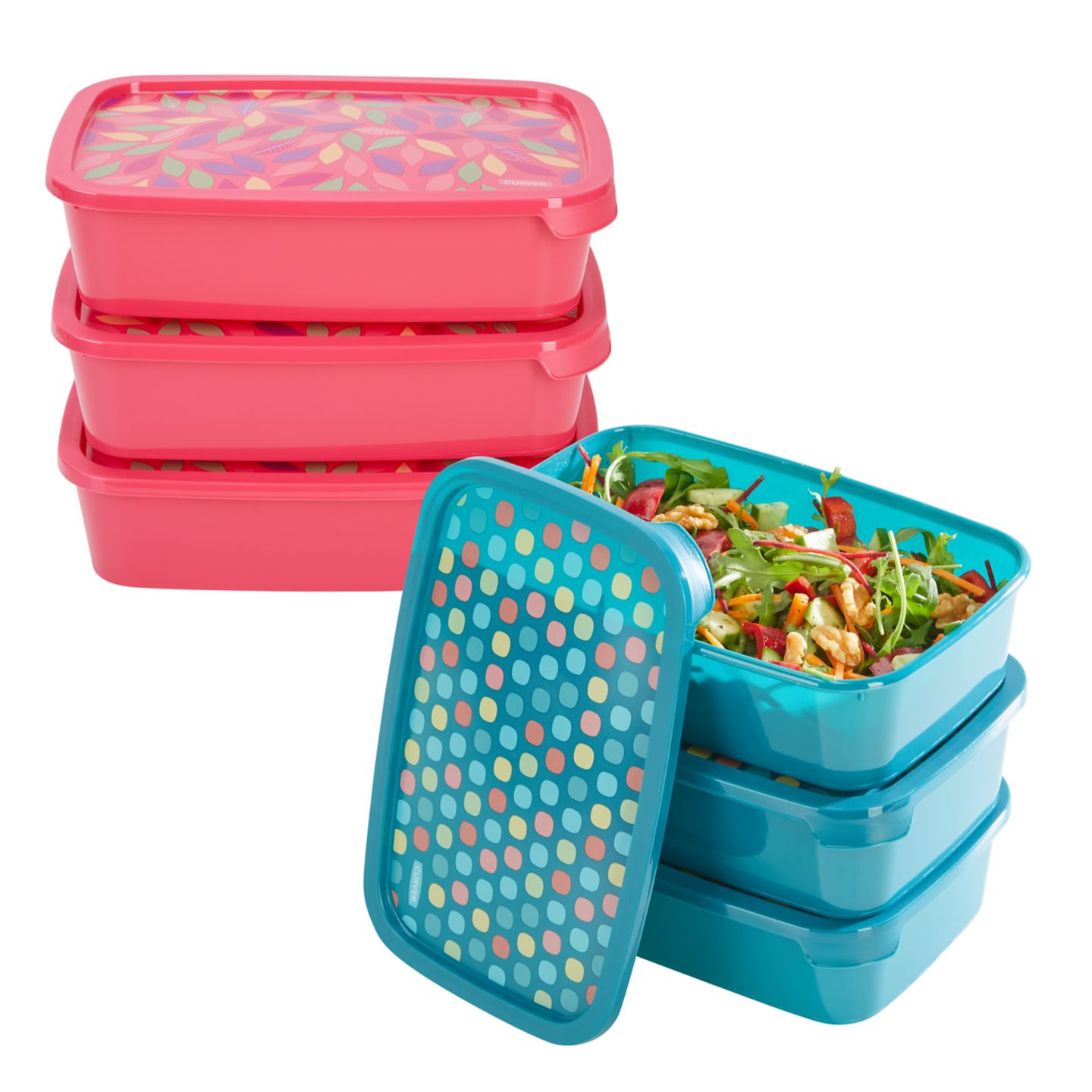 CURVER Frischhaltedosen-Set eckig »Deco Chef«