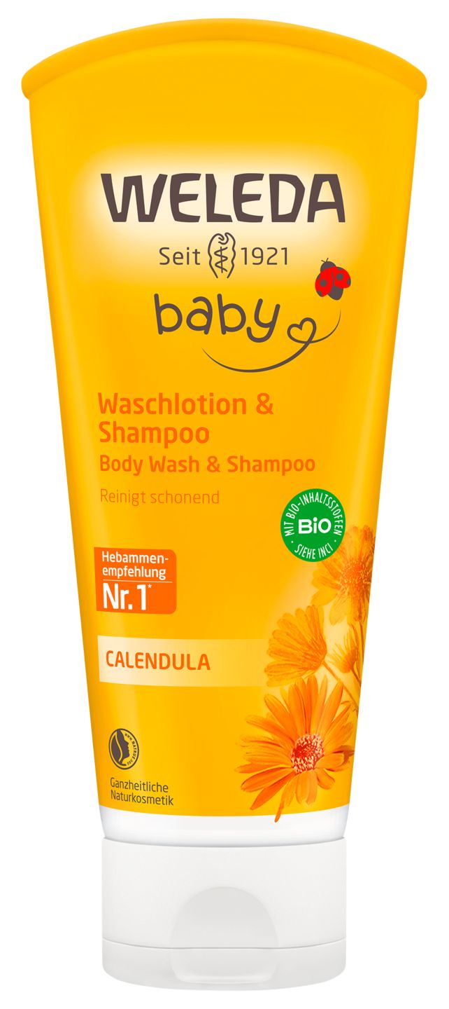 WELEDA Baby-Waschlotion & Shampoo Calendula