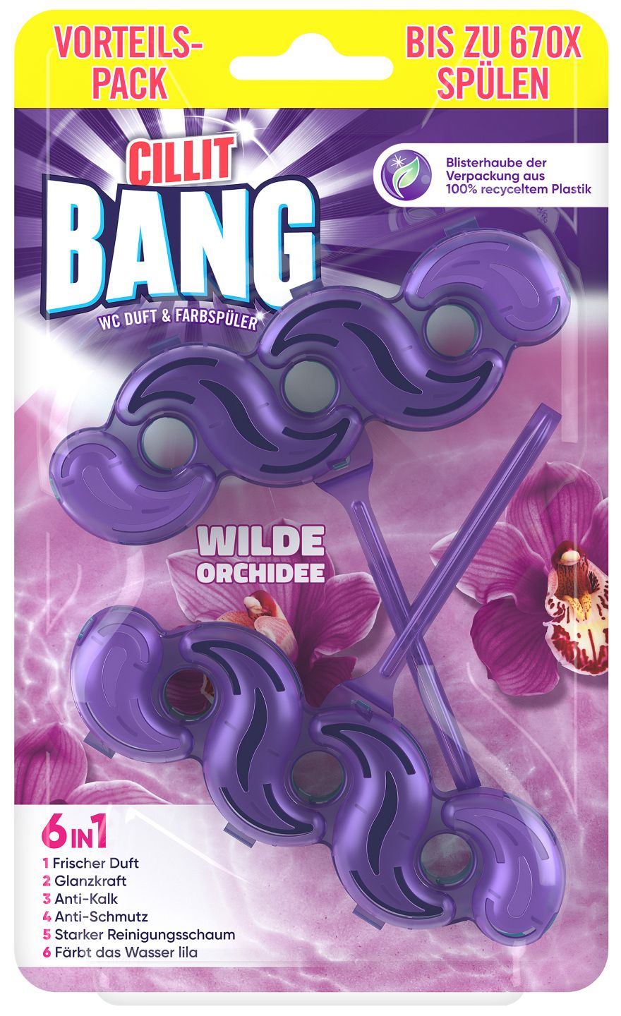 CILLIT BANG 6 in 1 WC-Duft & Farbspüler