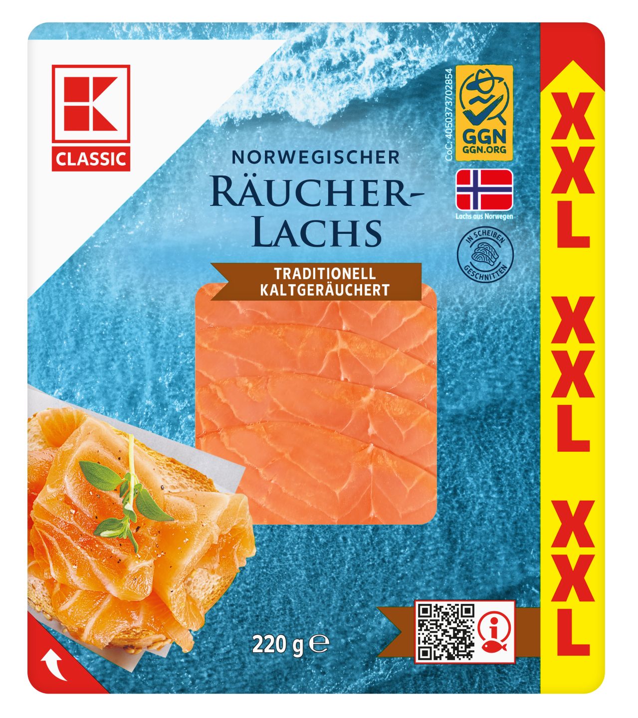 K-CLASSIC Räucherlachs XXL 