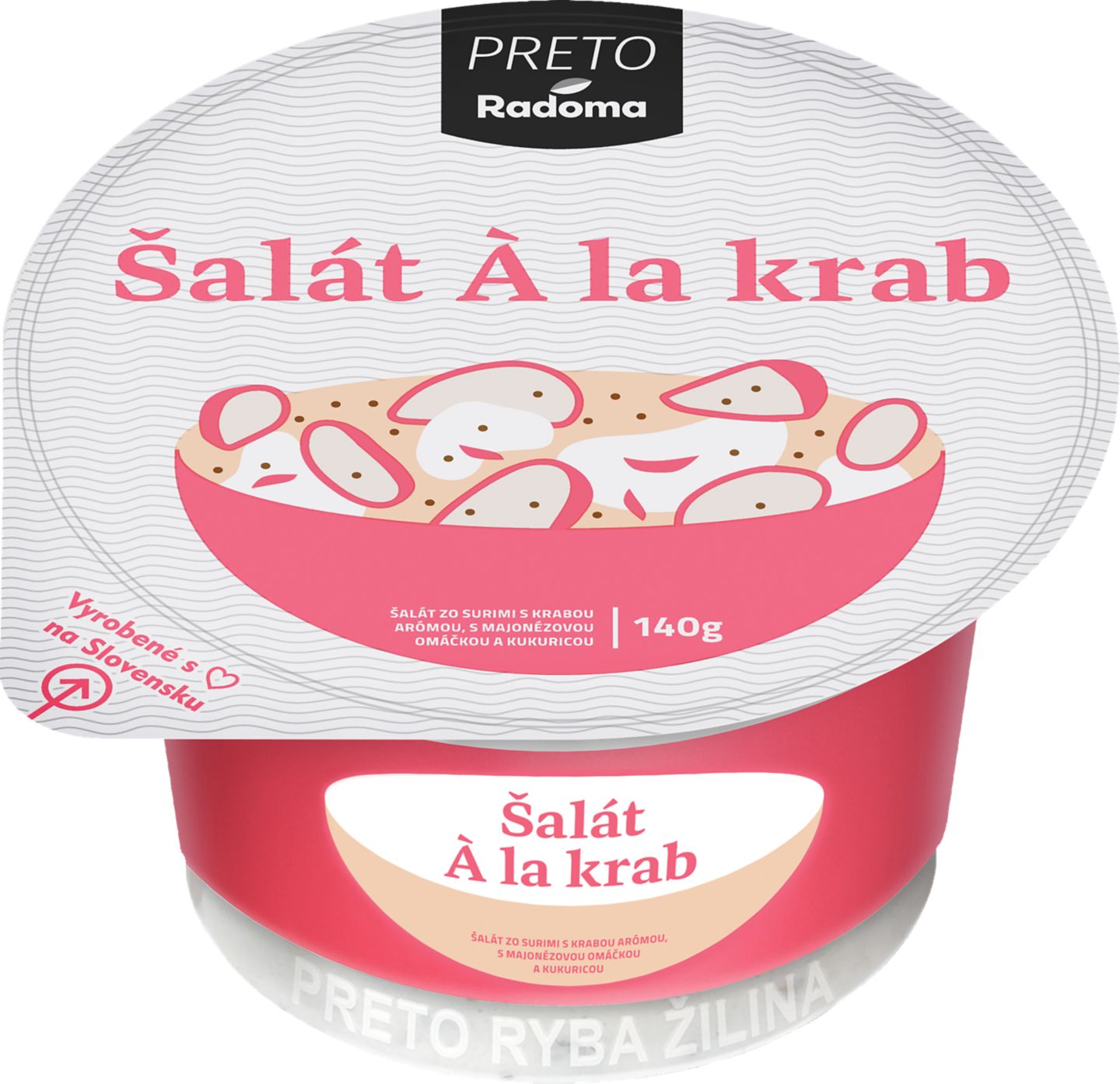 PRETO RADOMA Šalát à la krab