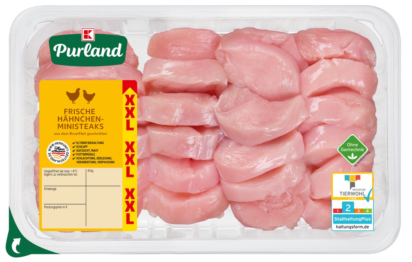 K-PURLAND Hähnchen-Ministeaks XXL