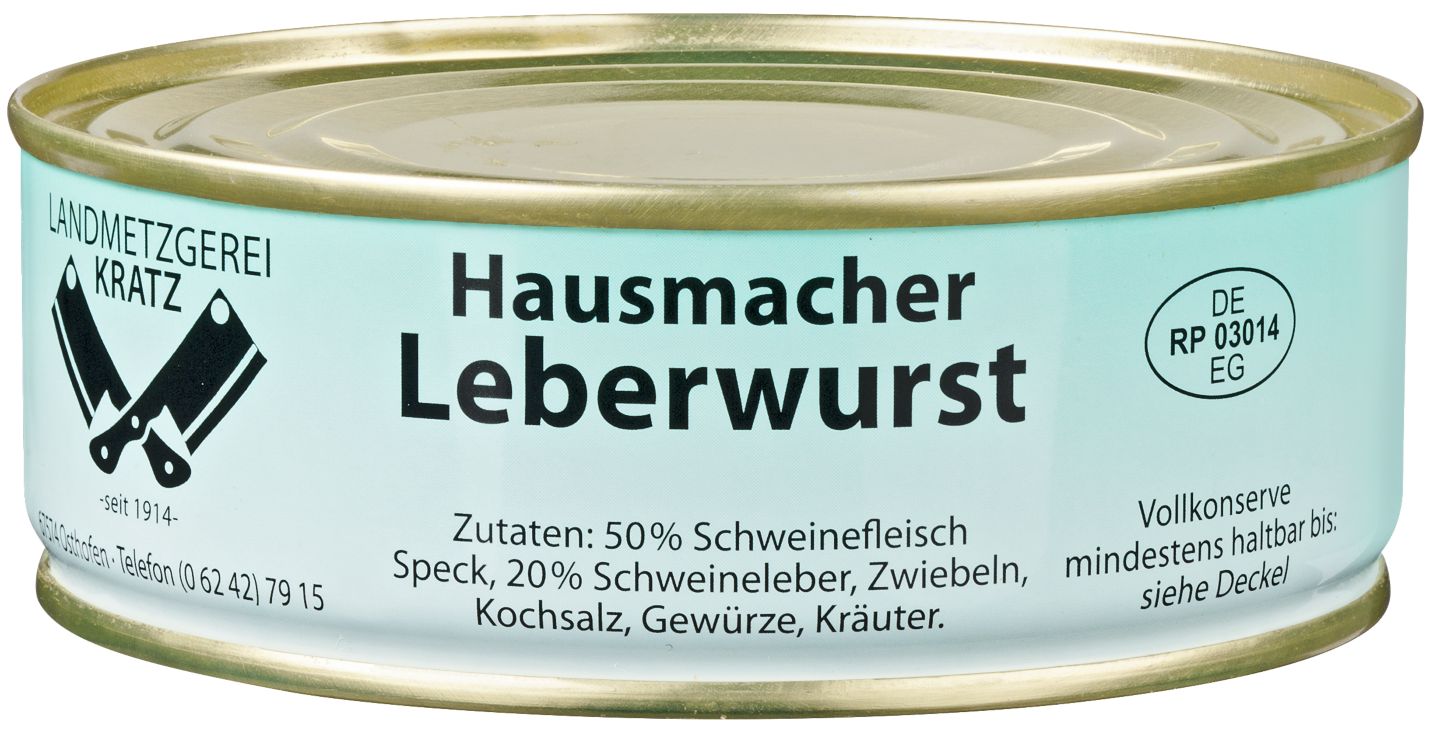 LANDMETZGEREI KRATZ Hausmacher Leberwurst