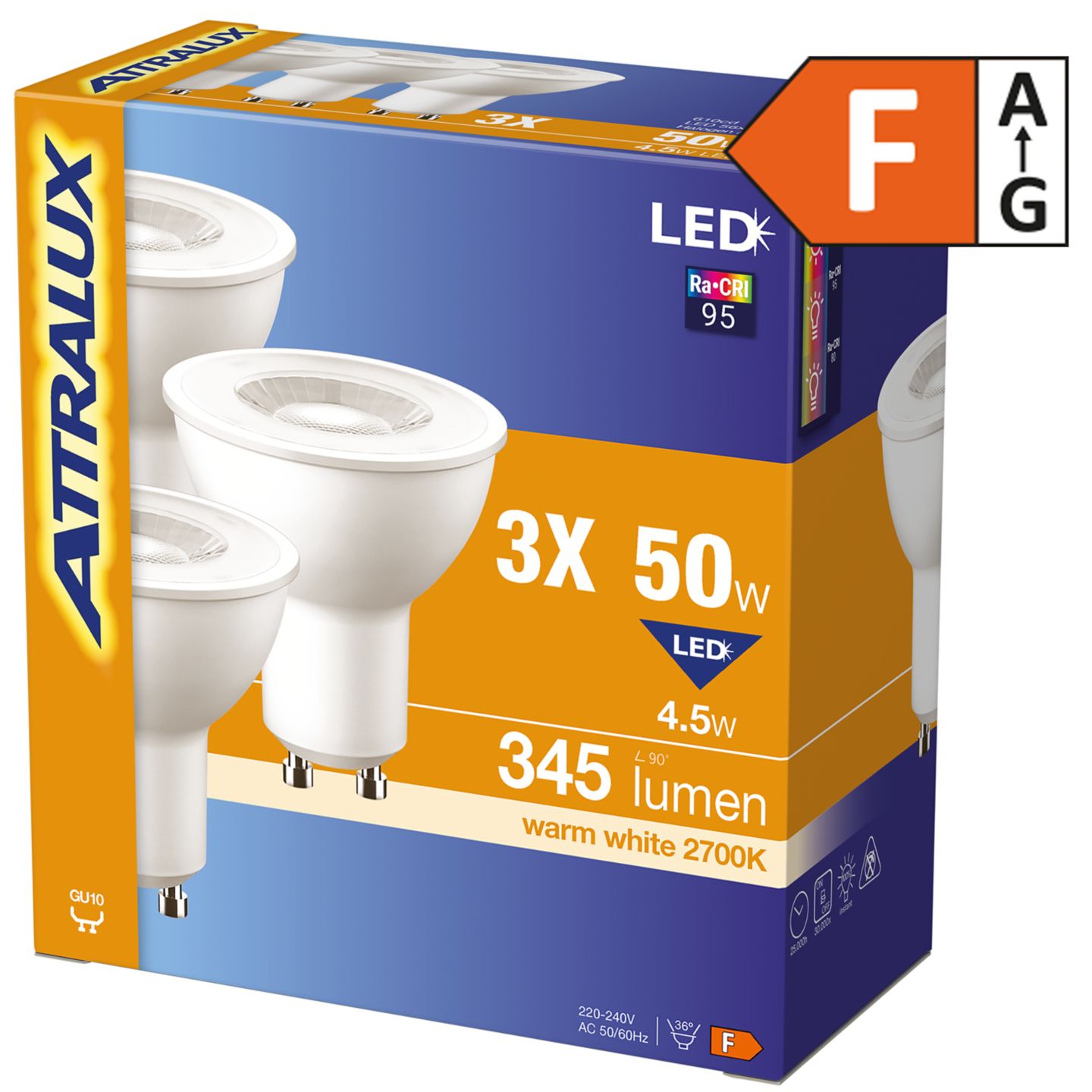 ATTRALUX LED-Leuchtmittel GU10