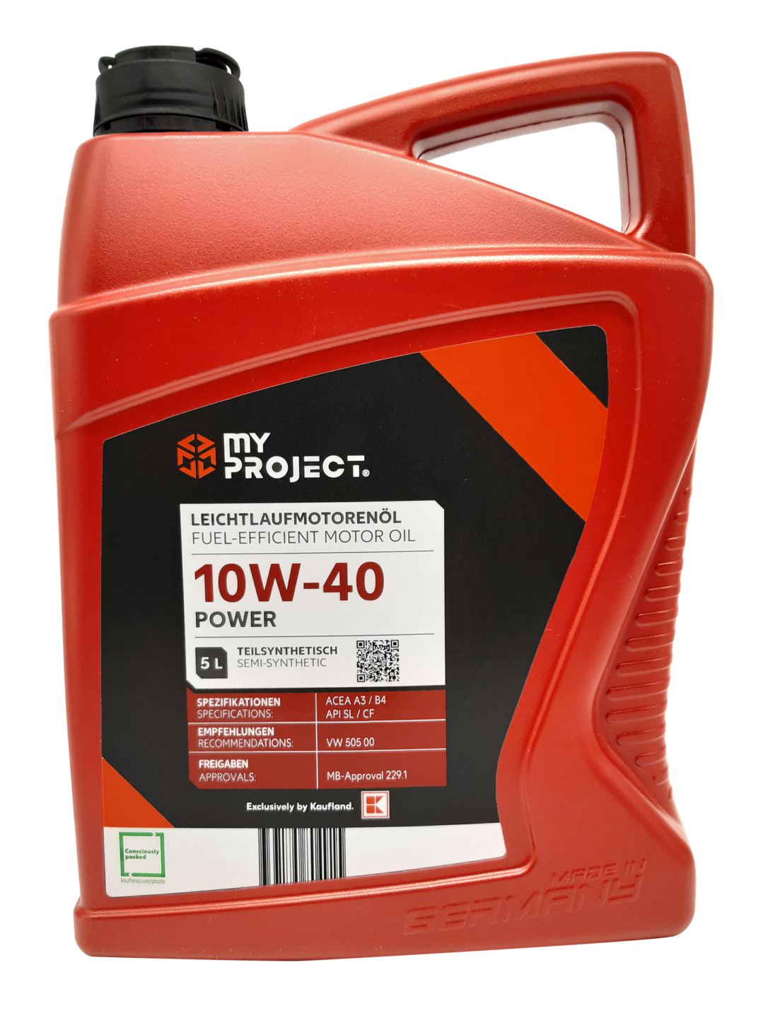 MY PROJECT® Leichtlauf-Motorenöl 10W-40 »Power«