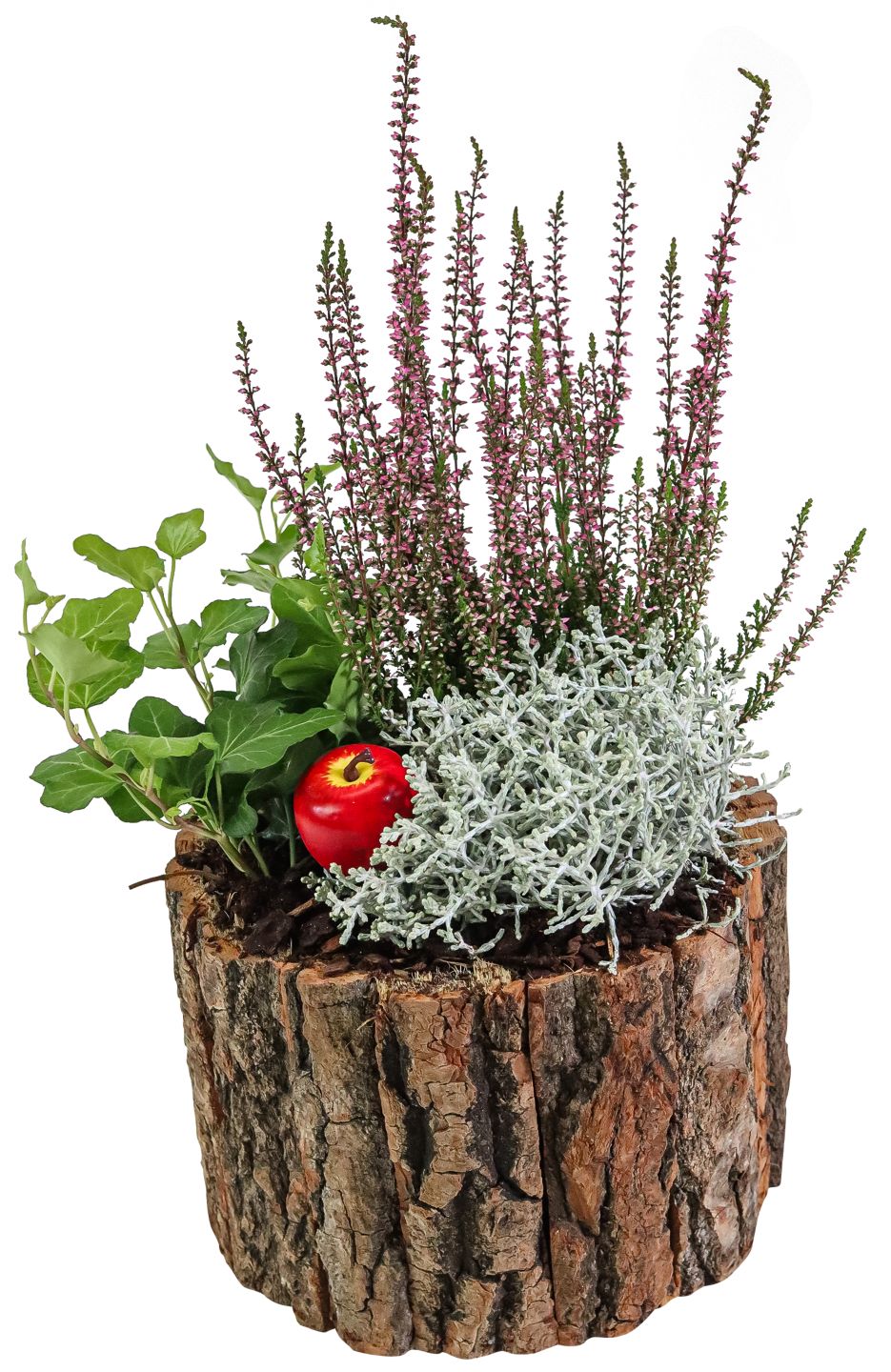 Bepflanztes Holzgefäß