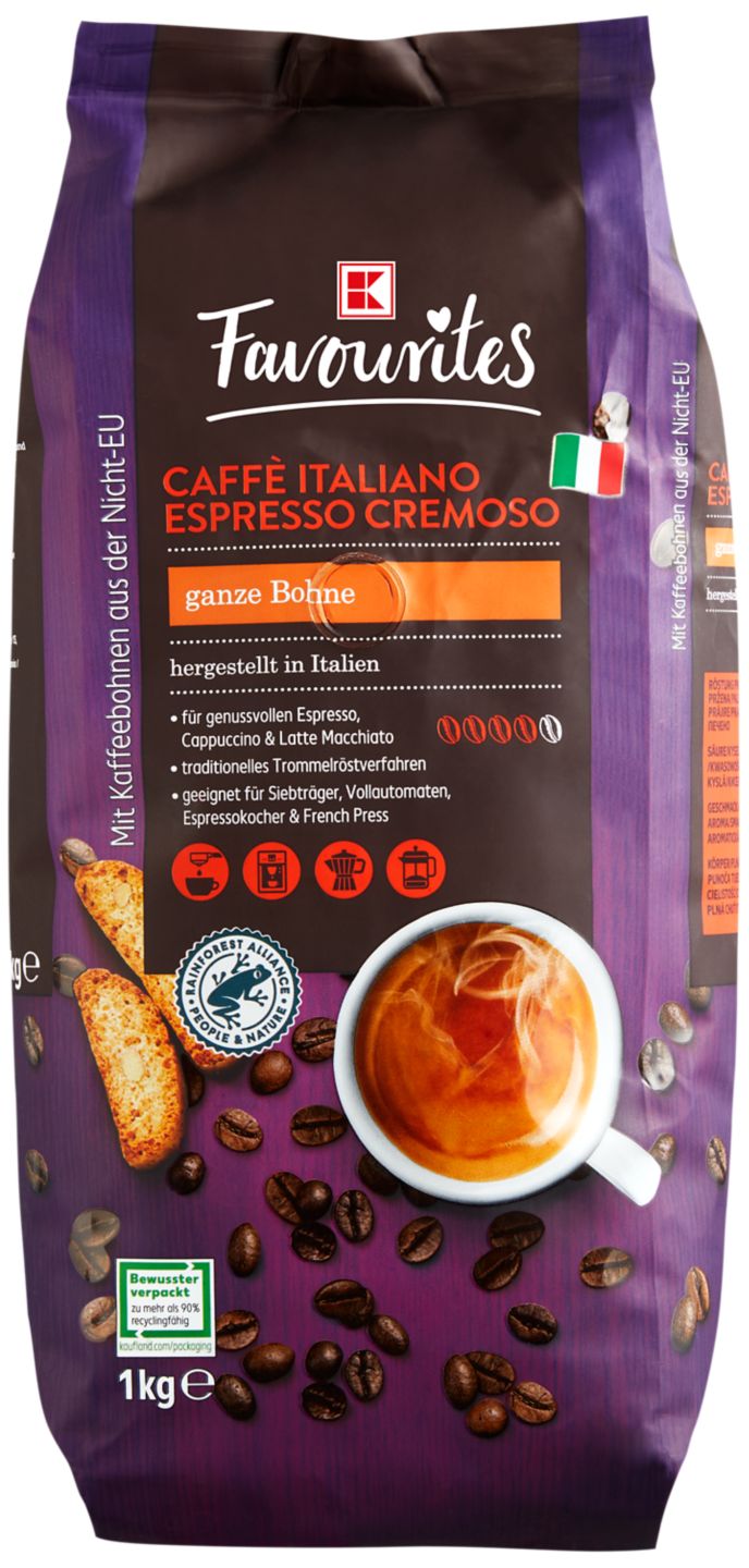 K-FAVOURITES Caffè Italiano, ganze Bohnen