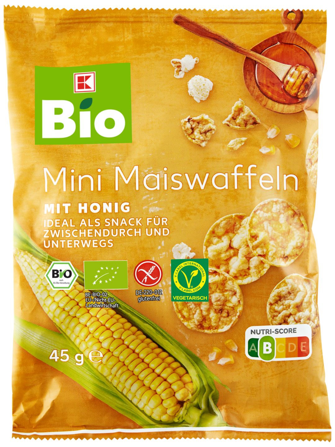 K-BIO Bio-Mini-Maiswaffeln oder -Reiswaffeln