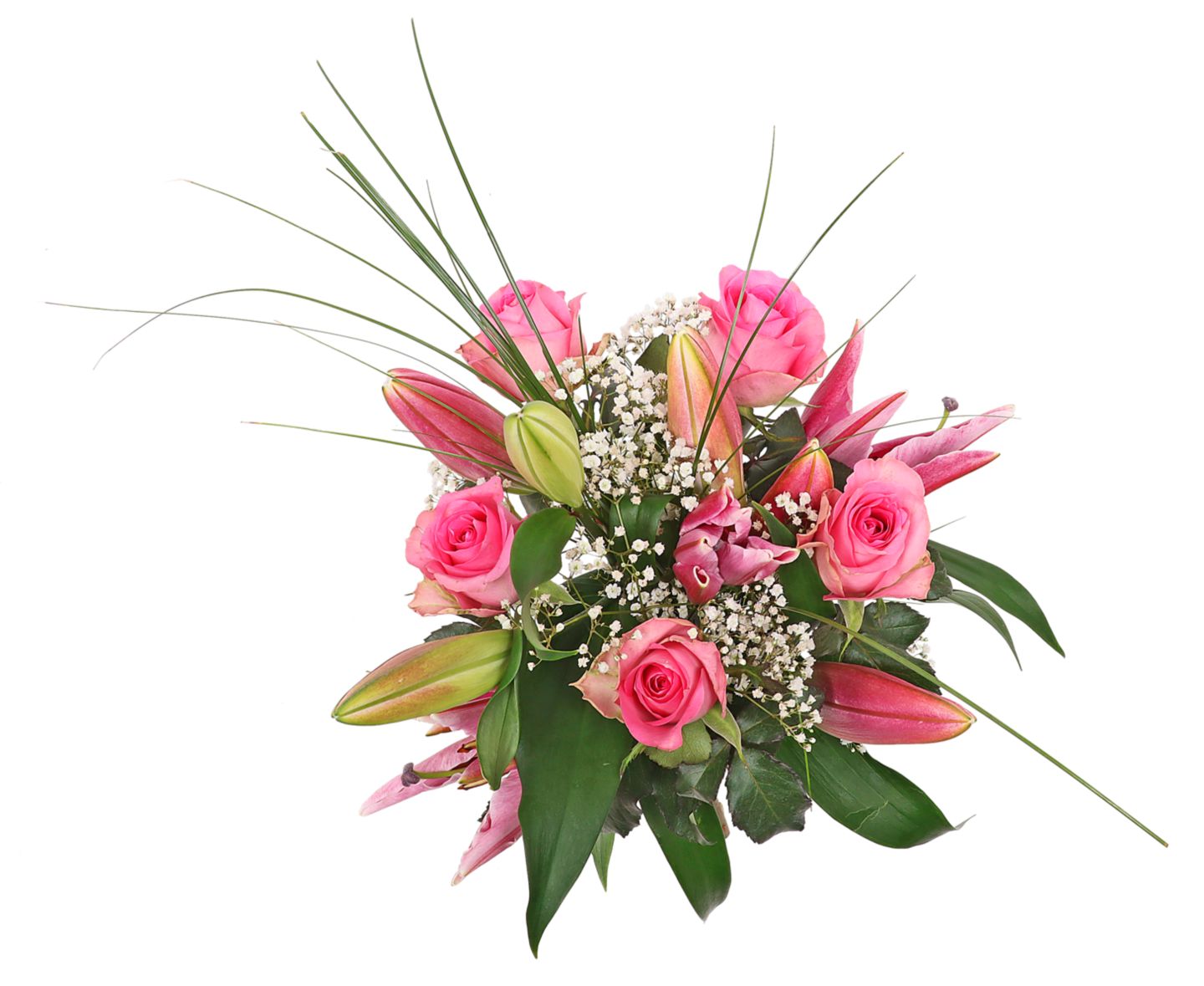 Premium-Rosen-Lilien-Orientalstrauß  