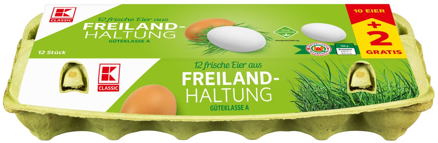 K-CLASSIC Frische Eier aus Freilandhaltung