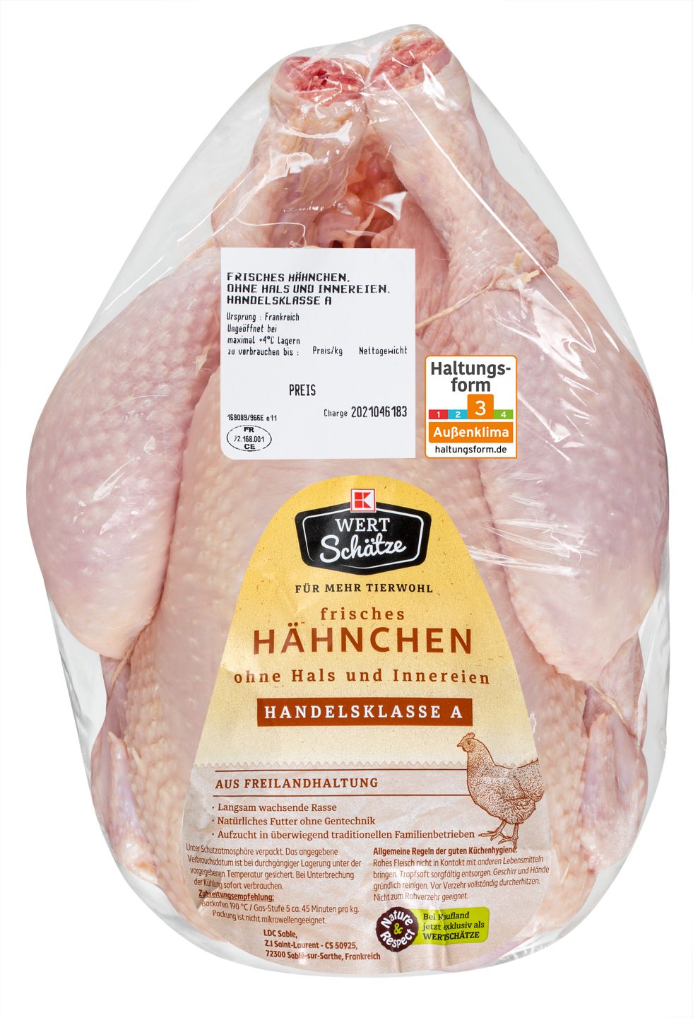 K-WERTSCHÄTZE Freiland-Hähnchen natur