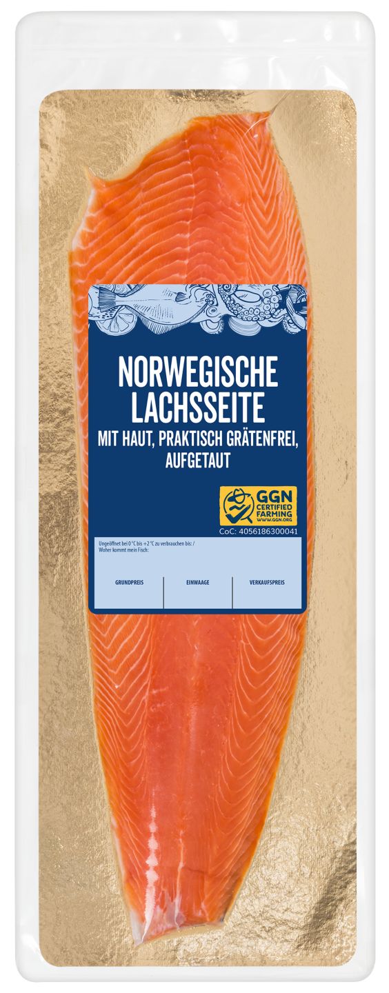 Norweg. Lachsfilet mit Haut