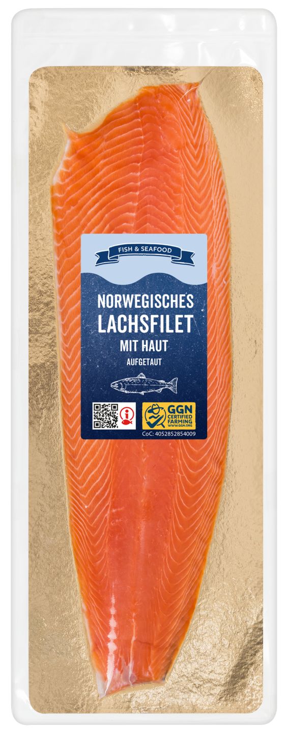  Norweg. Lachsfilet mit Haut