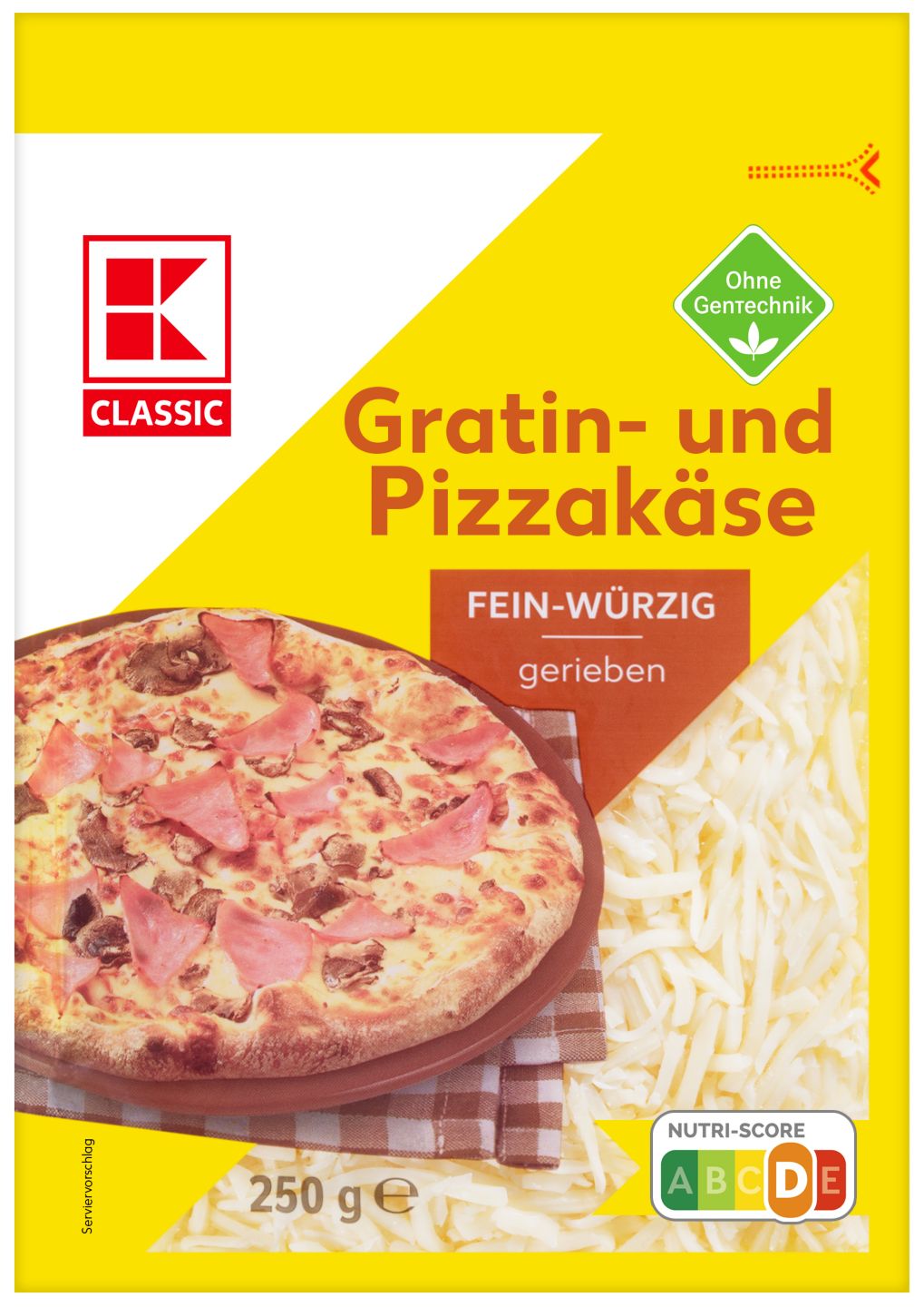 K-CLASSIC Gratin- und Pizzakäse