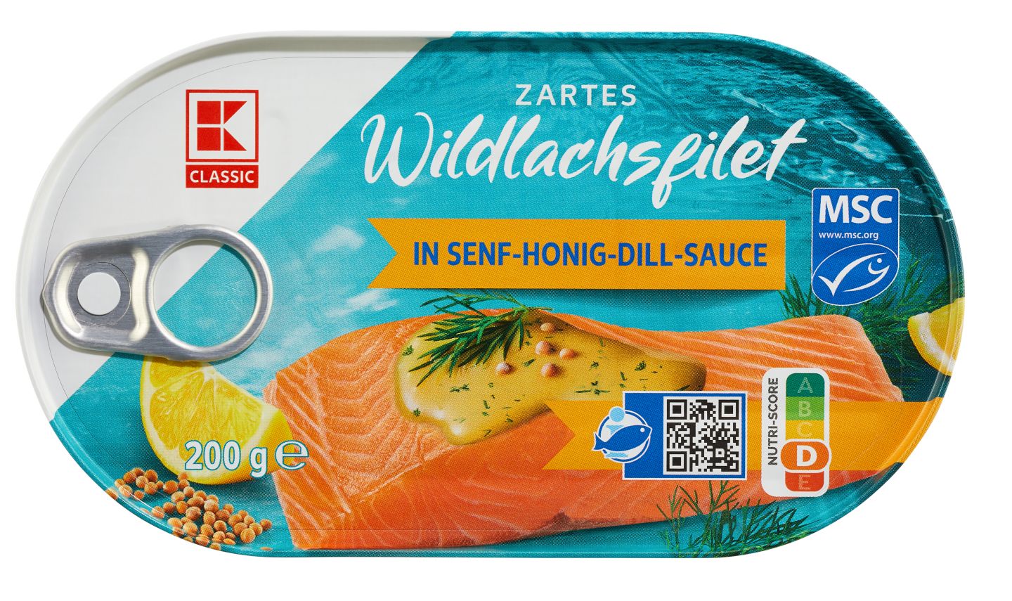 K-CLASSIC Wildlachsfilet in Senf-Honig-Dill-Sauce