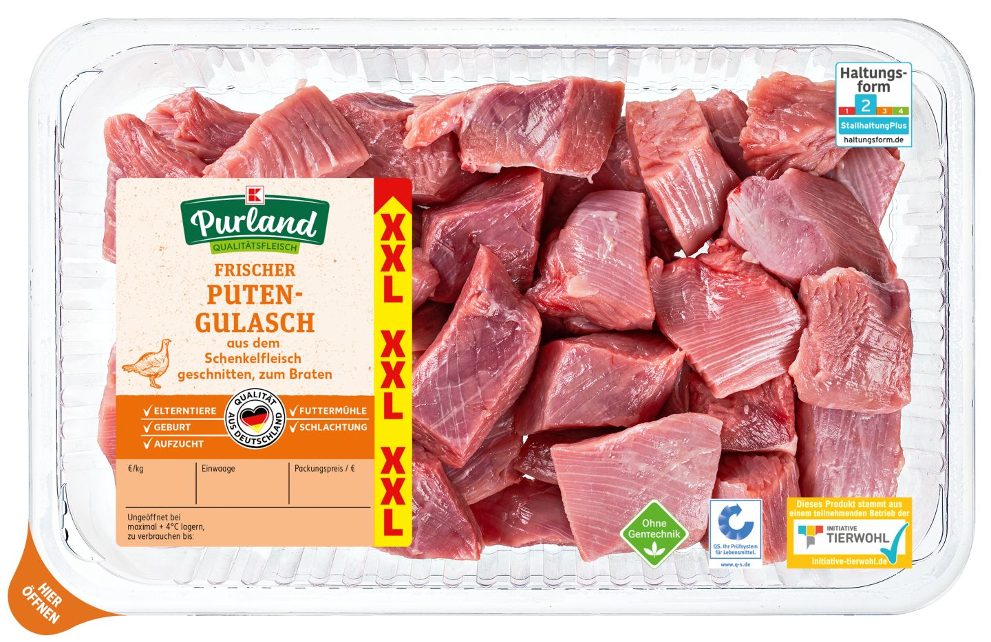 K-PURLAND Puten-Gulasch XXL