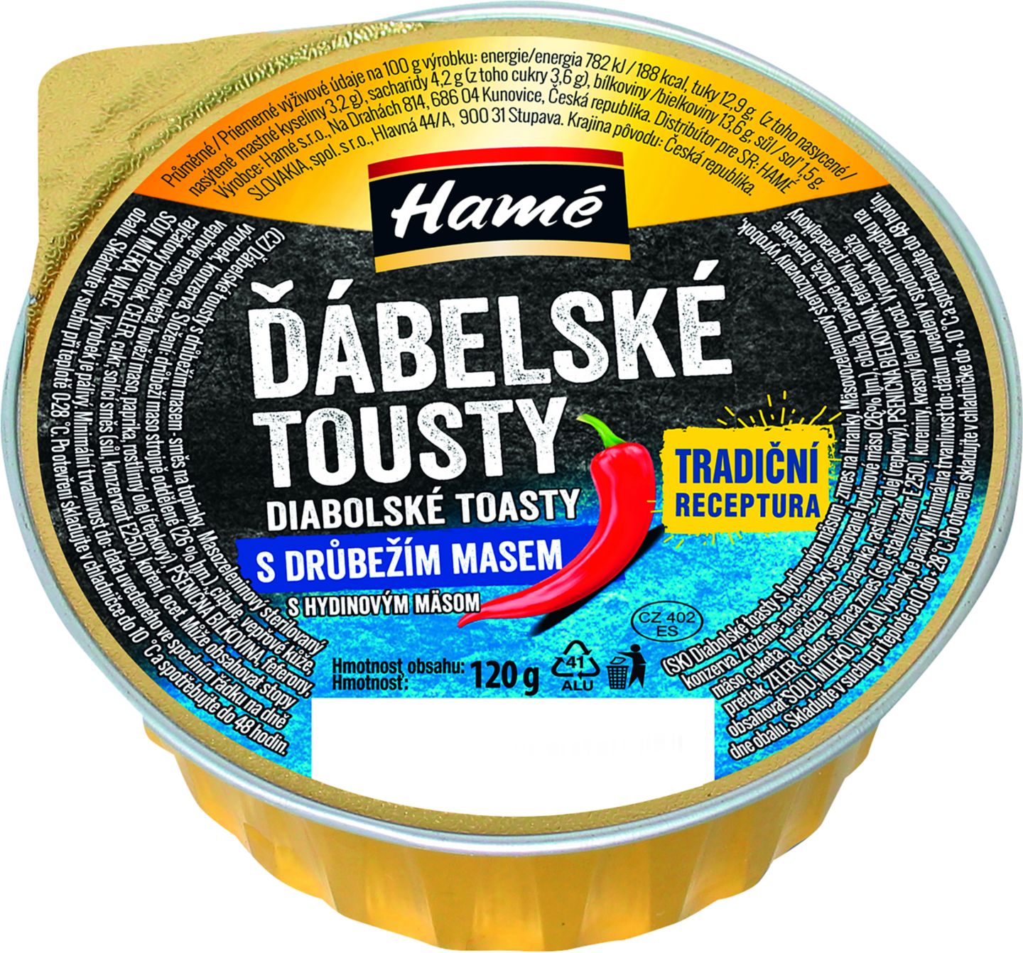 Hamé Diabol.tousty
s hydinou
