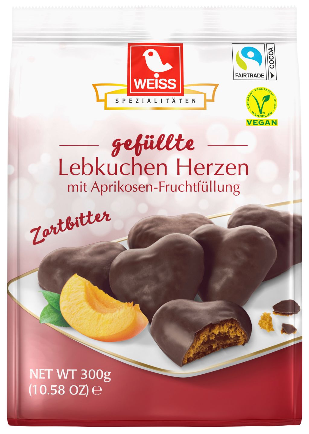 WEISS Gefüllte Lebkuchenherzen