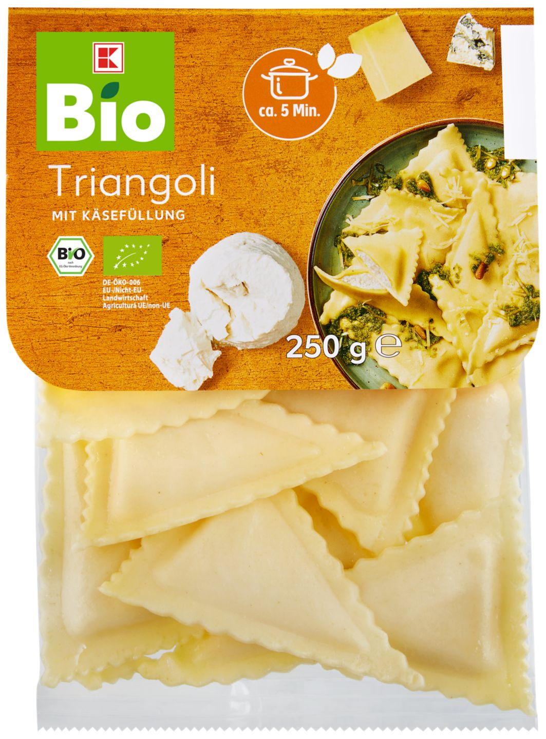 K-BIO Bio-Triangoli oder -Ravioli