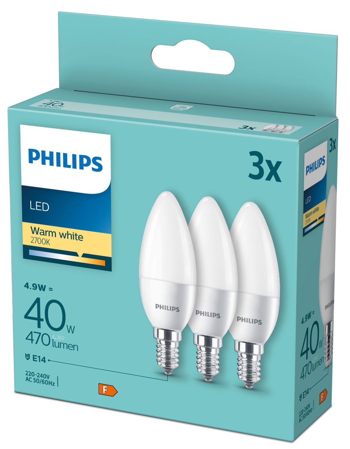 PHILIPS LED-Kerzen E14 4,9 W