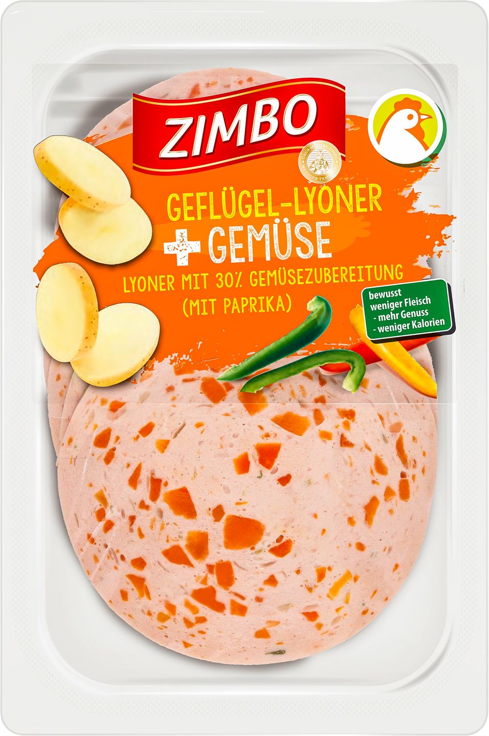 ZIMBO Geflügel-Lyoner + Gemüse 