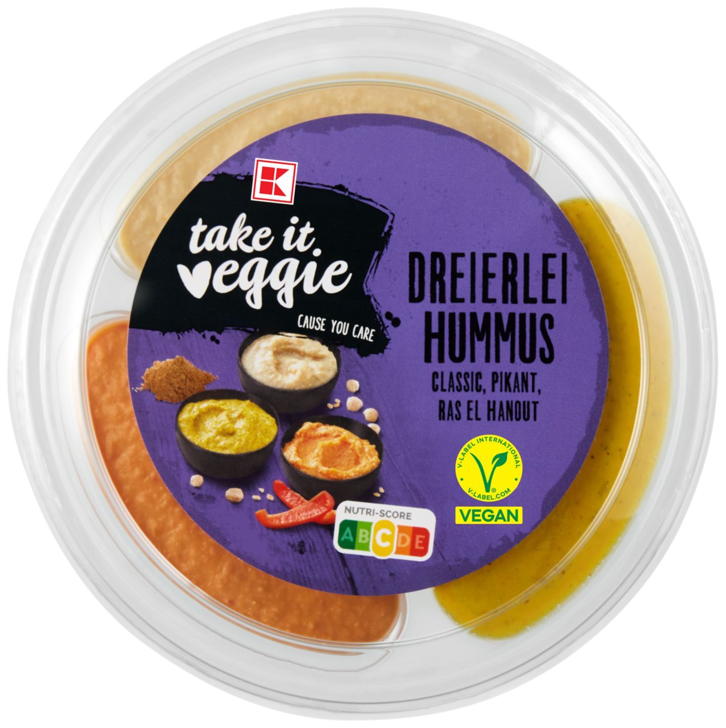 K-TAKE IT VEGGIE Dreierlei Hummus