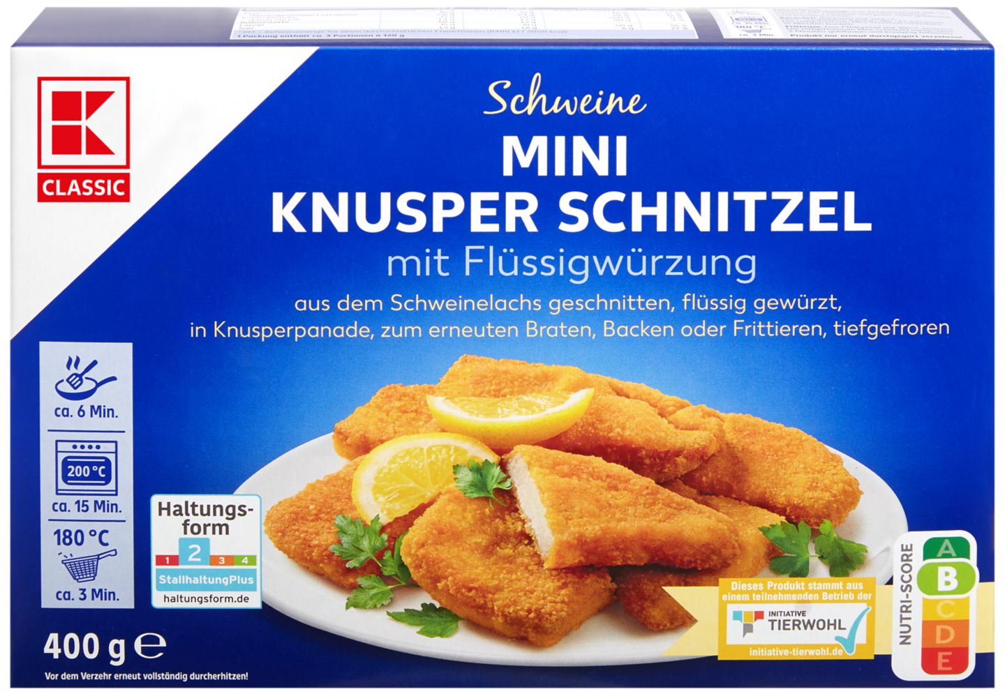 K-CLASSIC Mini-Knusper-Schnitzel oder -Cordon-Bleu